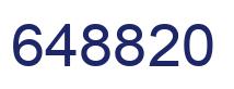 Number 648820 blue image