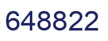 Number 648822 blue image