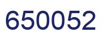 Número 650052 imagen azul