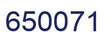 Número 650071 imagen azul