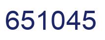 Number 651045 blue image
