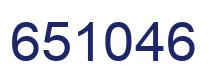 Number 651046 blue image