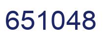 Number 651048 blue image