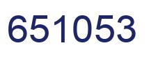 Number 651053 blue image