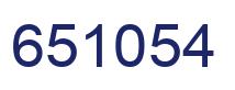Número 651054 imagen azul