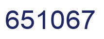 Number 651067 blue image