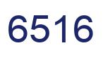 Number 6516 blue image