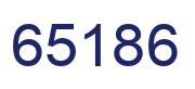 Number 65186 blue image