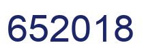 Number 652018 blue image