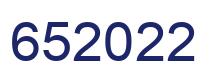 Número 652022 imagen azul