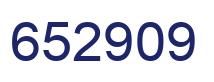 Número 652909 imagen azul