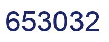 Number 653032 blue image
