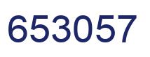 Number 653057 blue image