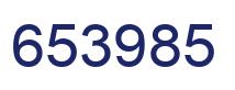 Number 653985 blue image