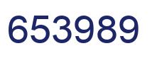 Number 653989 blue image