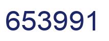 Number 653991 blue image