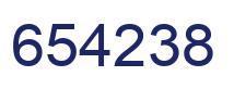 Number 654238 blue image