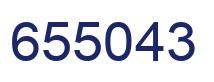 Number 655043 blue image