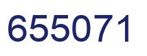 Number 655071 blue image