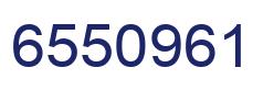 Number 6550961 blue image