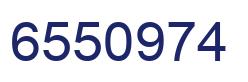 Number 6550974 blue image