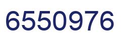 Number 6550976 blue image