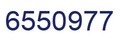 Number 6550977 blue image