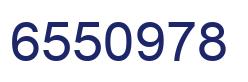 Number 6550978 blue image