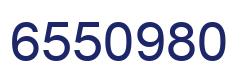 Number 6550980 blue image