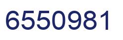 Number 6550981 blue image