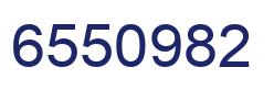 Number 6550982 blue image