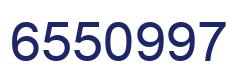 Number 6550997 blue image