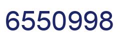 Number 6550998 blue image