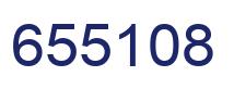 Number 655108 blue image