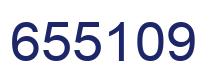 Number 655109 blue image