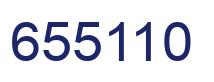 Number 655110 blue image