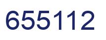 Number 655112 blue image