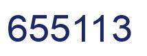Number 655113 blue image