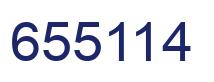 Number 655114 blue image