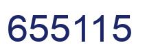 Number 655115 blue image