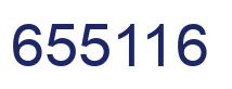 Number 655116 blue image
