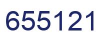 Number 655121 blue image
