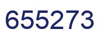 Number 655273 blue image