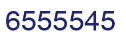 Number 6555545 blue image