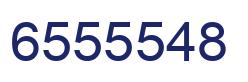 Number 6555548 blue image
