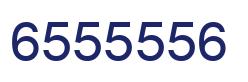 Number 6555556 blue image