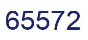 Number 65572 blue image