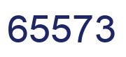 Number 65573 blue image