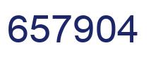 Número 657904 imagen azul