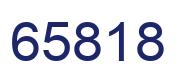 Número 65818 imagen azul